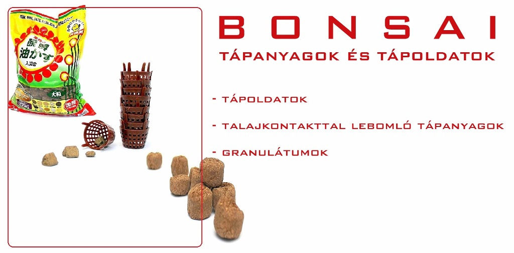 bonsai taoanyag bonsaj tapoldat es biogold osmocote abrakas es aburakazu biogreen vasarlas rendeles